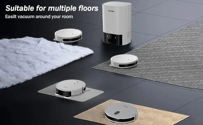 Arnagar S10 Robot Vacuum Cleaner Auto Empty Dust Collection Sweep Mop 12000Pa 5200mAh Low Noise APP Control for home cleanning