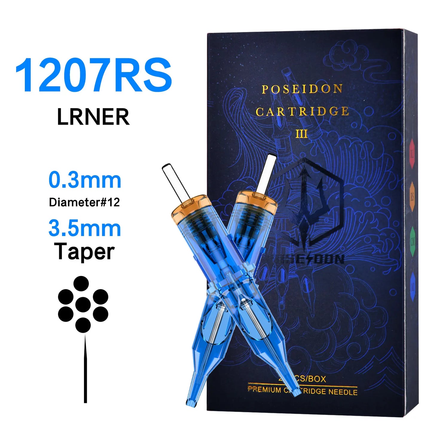 10Pcs POSEIDON V3 Pro Tattoo Needles High Quality Disposable Permanent Makeup Tattoo Cartridge Needles For Tattoo Machine