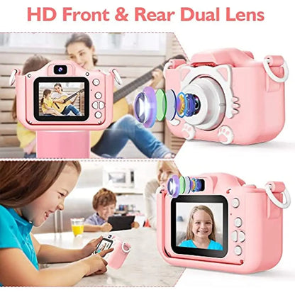 Super Cute Children Camera 1080P HD Toddler Digital Video Camera 2.0-inch Kids Camera with Silicone Cases Toys for  Christmas