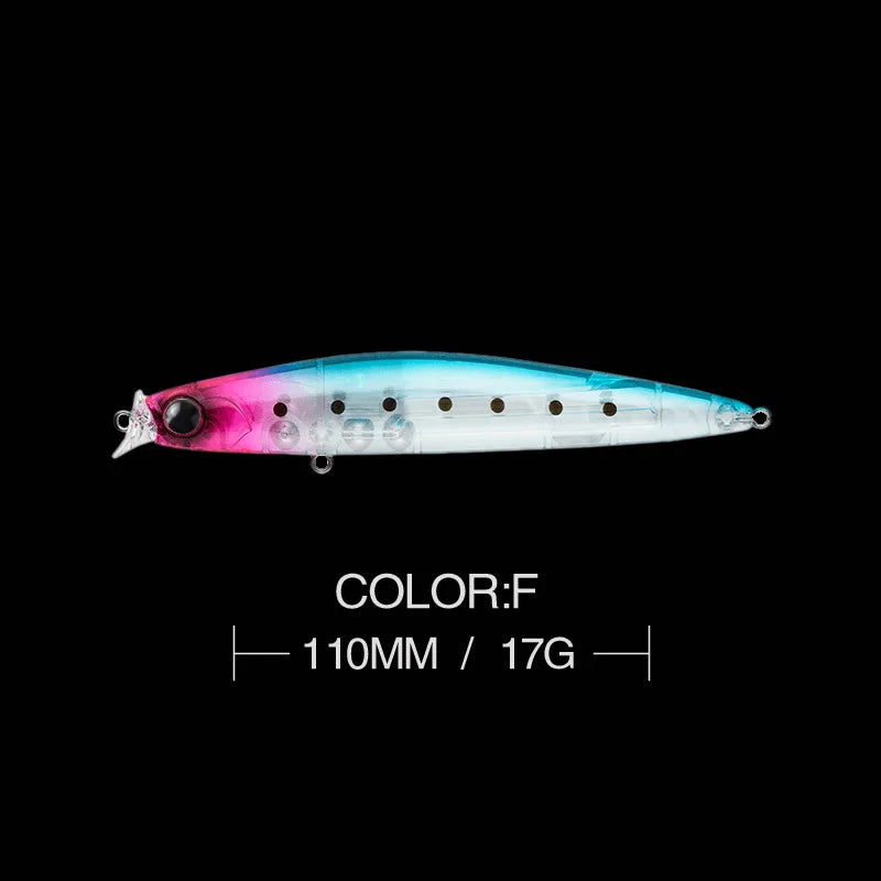 1pcs 17g 11cm Minnow Fishing Lures Long Cast Sunken Fish Bait Swinger Floating Bass Artificial Bait Crank Bait Carp Pesca Tackle