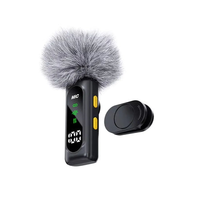 Wireless Lavalier Microphone Mini Mic For iPhone Android Portable Audio Video Recording Live Broadcast Gaming With 4 Receive Mic