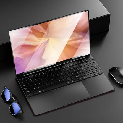 Ultratunn Gaming Laptop 15,6" 4K – Aluminiumlegering Intel N95 12/16/32GB RAM 128GB–1TB SSD Windows 11, Svart/Silver/Rosa