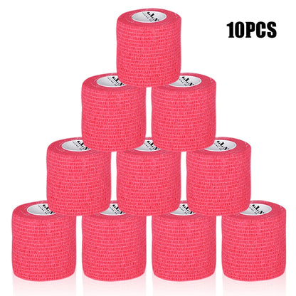 16/10/3PCS Tattoo Grip Bandage Colorful Self Adhesive Wrap 5cm X 4.5m Non Slip Handle Tape Tattoo Machine Grip Cover Supplies
