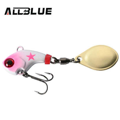 ALLBLUE CYCLONE Tail Spinner Metal Vib Shad Casting Shore Jig Vibration Jigging Blade Spoon Fishing Lure Artificial Bait Tackle