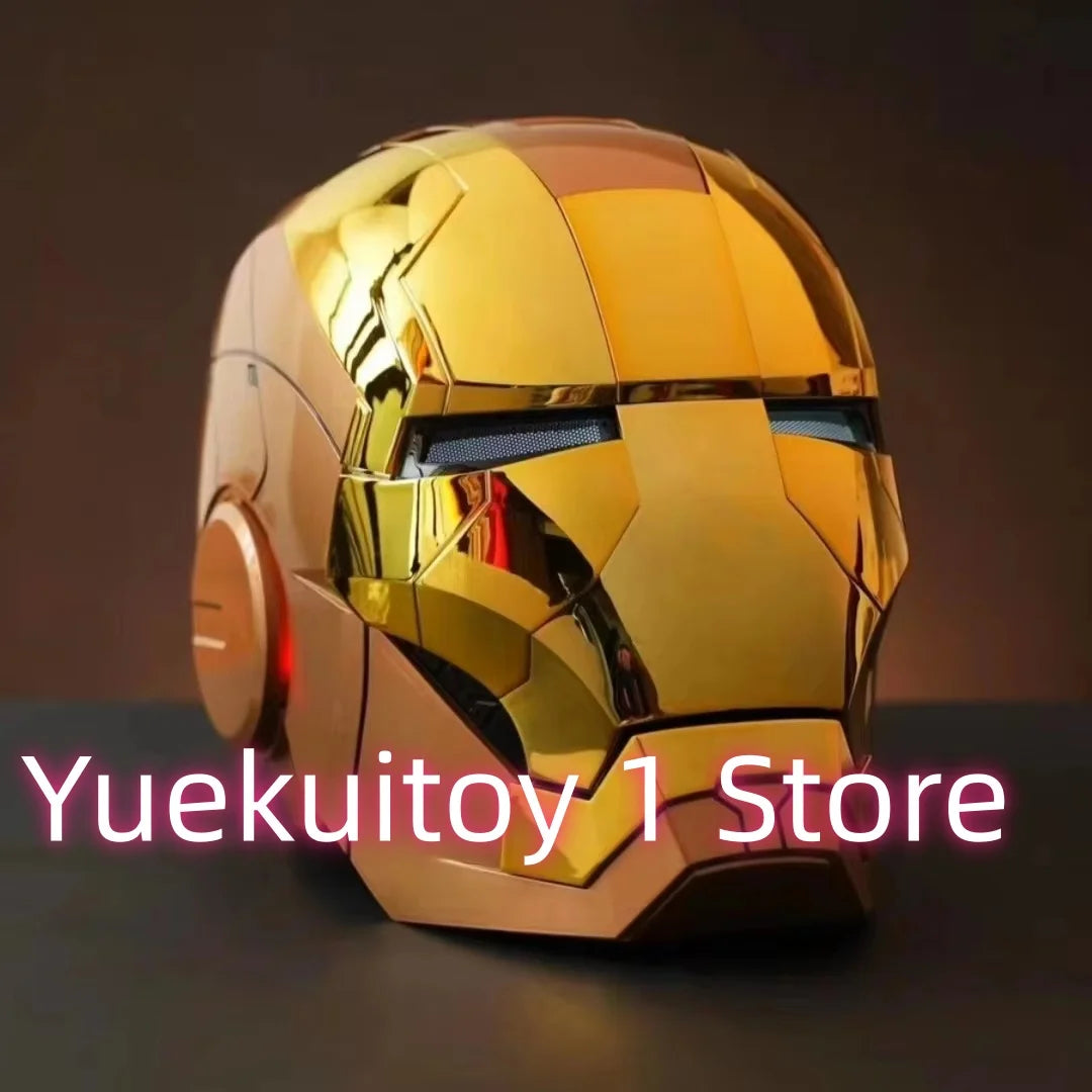 Bärbar Bumblebee hjälmleksak med armkanon och rollspelsdesign