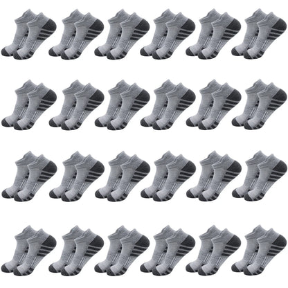 6/24 Pairs Cushioned Breathable Ankle Athletic Running Socks Low Cut Sports Tab for Men And Women