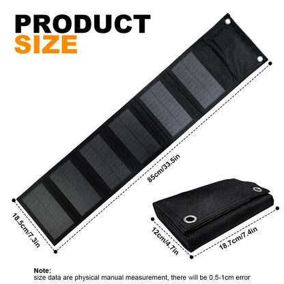 Portable Polysilicon Solar Panel Charger USB 60W 5V DC Foldable Solar Panel For Phone Charge Power Bank For Hiking Camping