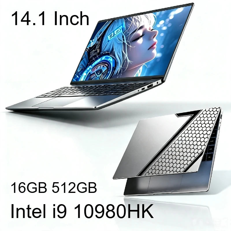 2026 Hot 14.1" Laptop Intel Core i9-10980HK 32GB RAM 2TB SSD Win11 Pro 1920x1080 FHD Ultra Slim Gaming Notebook Computer PC