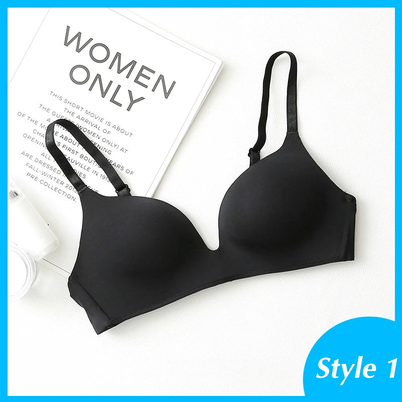 Seamless Bras for Women Push Up Bras No Wire Brassiere A B Cup Underwear Sexy Bralette Three Quarters(3/4 Cup)  Lingerie 2027