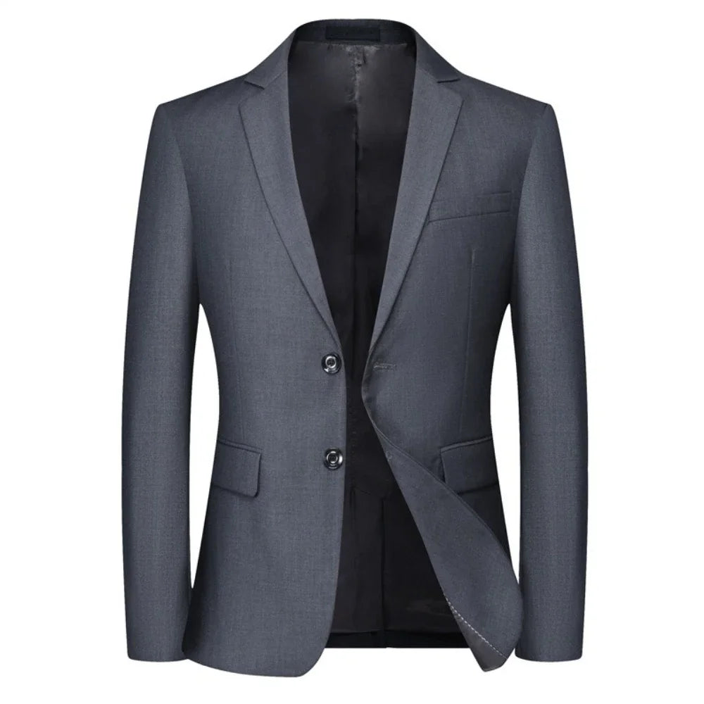 ZHUOLIN Herrkavaj Slim Fit – Sträcktyg Formell Bröllop Kontor Sport Marinblå Grå Svart Vinröd EU S–3XL