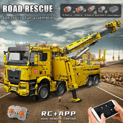 Mould King 17028 Teknisk Brandbil APP & RC Motoriserad Byggsats