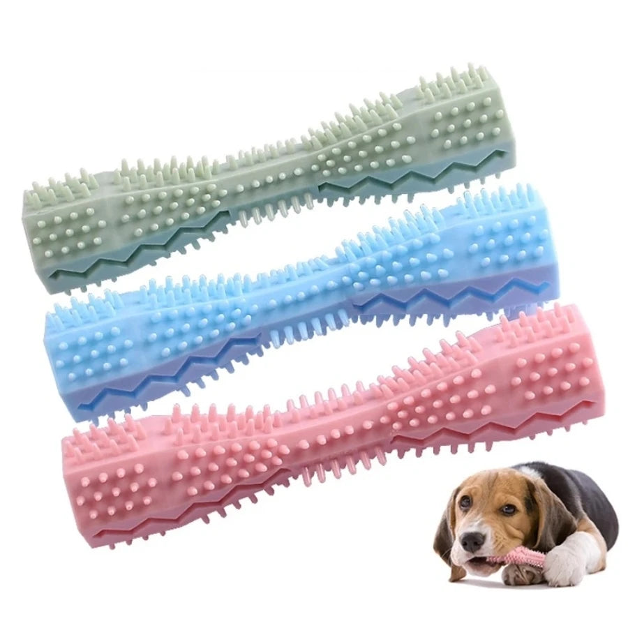Durable Bite Resistant Dog Chew Stick, Leakage Food Dispensing Pet Teething Toy for Puppy Oral Teeth Cleaning