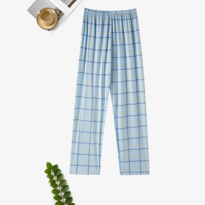 Herr Pyjamasbyxor Långa – Tunna Andningsbara Casual Hemmabyxor, 12 Färger M–6XL