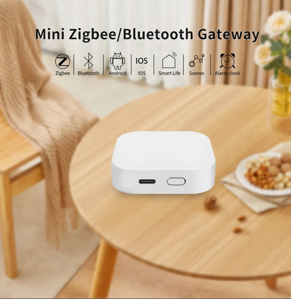 Lincukoo Tuya Zigbee/Bluetooth Gateway Smart Wireless Hub Gateway Connect 128 Zigbee Devices Multi-mode Gateway Home SmartLife