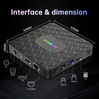 2026 New Smart TV Box T1+ RK3518 Android 14 WiFi 6 BT 5.4 Dual UI Interface 4K Ultra HD  Smart Media Player