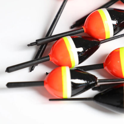 FREE FISHER 10pcs/Lot Lighted Fishing Floats,8cm Bobbers,Collection Cork Buoy Paulownia Wood Floats Plastic Stick Buoyancy 2g
