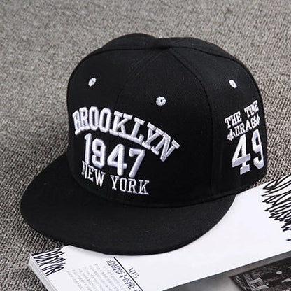 Hip Hop Embroidery Flat Brim Adjustable Caps Hats Snapback Bone New York Brooklyn Trucker Men Bill Brooklyn Plain Visor Brim Era