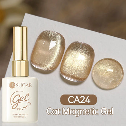 UR SUGAR 15ml Cat Magnetic Gel Nail Polish 30 Colors Semi Permanent Magnetic Gel UV/LED Soak Off Painting Vanrish Design