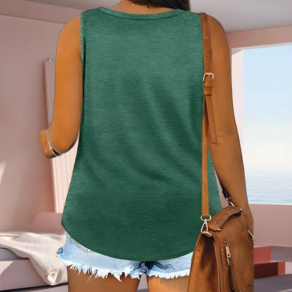 plus Size Women's Vest T-Shirt 2025 Fashionable Popular Clothing for plus Size Women