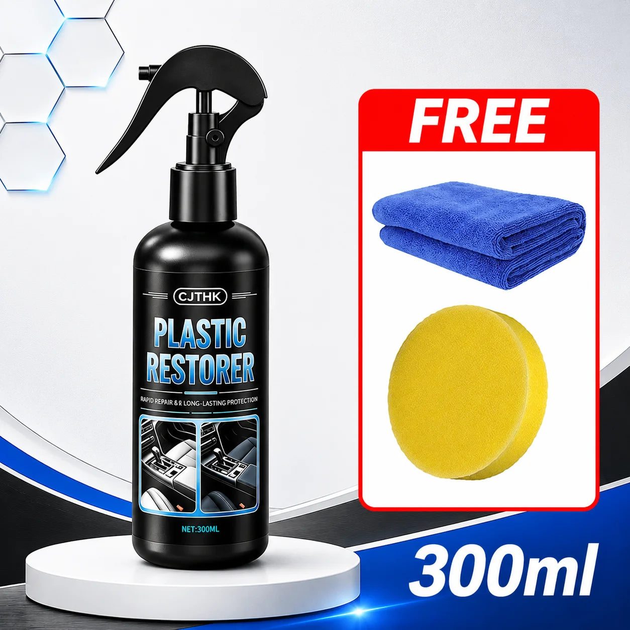 Car Plastic Restorer Back To Black Gloss Auto Plastic Leather Renovator Long Lasting Coating Liquid Auto Polish Repair Products
