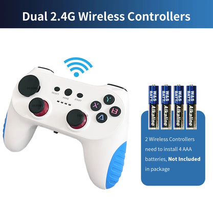 X10 Pro Game Stick 4K 128GB – 50 000 Retro Spel 50+ Emulatorer Dual 2,4G Trådlösa Kontroller S905X3 EmuELEC TV
