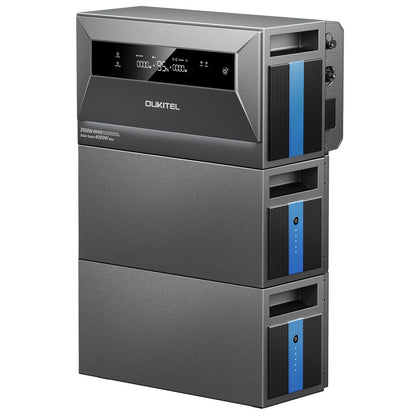 OUKITEL EP2500 Balkong Solcells- & Energilagringssystem – LiFePO4 2048–6144Wh, 4000W PV, 800–2500W On/Off-Grid, IP65, EU-lager (Tyskland)