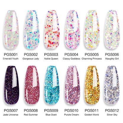 Poly Nail Gel Set 6/8PCS Poly Nail Gel Set For Nail Extension Transparent Brown Finger Quick Building Gel Poly Extension Gel Set