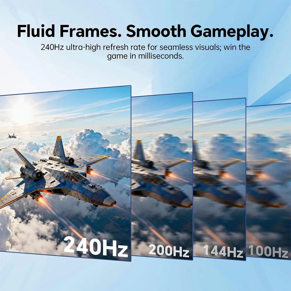 Ktc H24F7-2 23.8" Fhd Fast Ips Gaming Monitor, 240Hz, 1Ms Mprt, Hdr400, 99% Srgb, Freesync & G-Sync Compatible, Height Adjustable Pivot Stand, HDMI 2.0, Dp 1.4, 100mm X 100mm Vesa, Low Blue Light