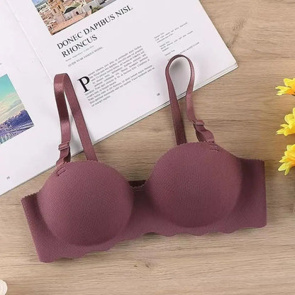 Sexy Comfort Seamless Bra Candy Color Adjustable Push Up Bras Anti-sagging Lifting Wireless Bra Women