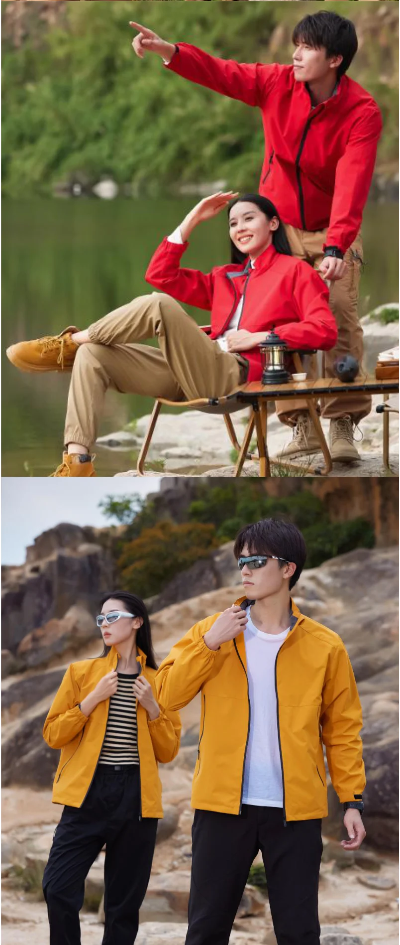 Outdoor Camping Waterproof And Windproof Stand Collar Jacket Custom Printed Embroidery Company Logo Outdoor Fishing Jacket 4xl