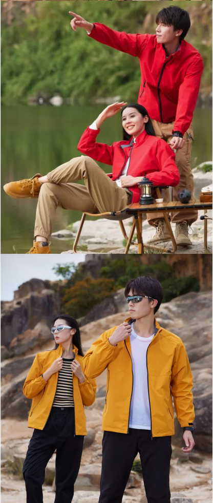 Outdoor Camping Waterproof And Windproof Stand Collar Jacket Custom Printed Embroidery Company Logo Outdoor Fishing Jacket 4xl