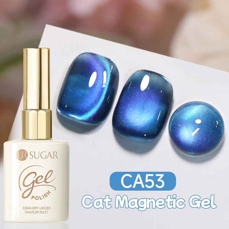 UR SUGAR 15ml Cat Magnetic Gel Nail Polish 30 Colors Semi Permanent Magnetic Gel UV/LED Soak Off Painting Vanrish Design