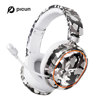 Picun G2 Trådlöst Gaming Headset – Bluetooth 2.4GHz 7.1 Surround 5ms ENC 100h 1000mAh AAC CE/FCC/RoHS PS4 PS5 PC Switch