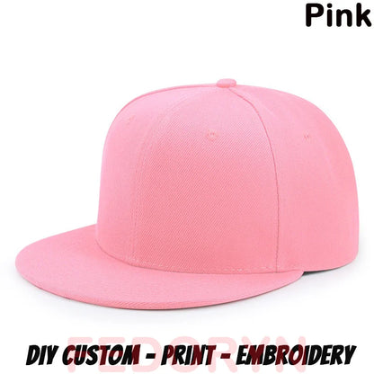 FEDORYN Snapback Keps Splice-Färger Hip Hop – 40 Färger Akryl/Polyester Justerbar Unisex Anpassad Brodyr Tryck Grossist Dropshipping