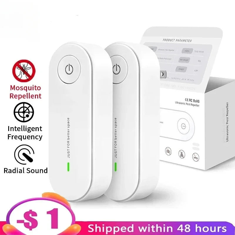 New Zai Xiao Ultrasonic Insect Repellent Electronic Mosquito Repellent Mice Spider Cockroach Portable Insecticide Pest Control