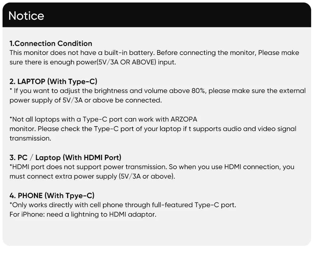 ARZOPA A1M Portabel Skärm 17,3" 1080P IPS – 100% sRGB HDR10 60Hz Inbyggt Stativ Dubbla Högtalare Aluminium USB-C HDMI