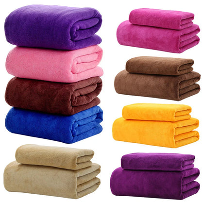 Beauty salon towels adult thickening large bath towels that soft absorb water do not shed hair multi-purpose micrmicrofiber towe
