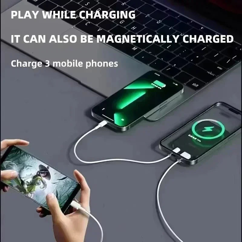 Lenovo Magnetic Power Bank 50000mAh Wireless Charger Super Fast Charging for Magsafe External Battery For iPhone 17/16/15/14/13