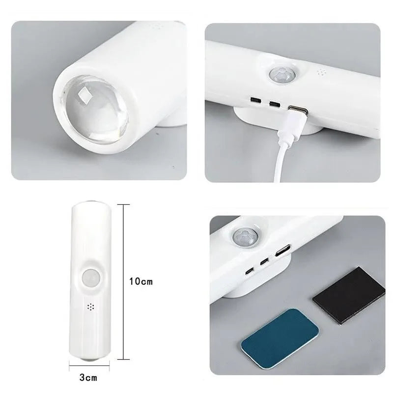 Smart RGB Nattlampa – Rörelsesensor, Magnetisk, USB-C Laddning, 1500mAh, Sovrum & Hall