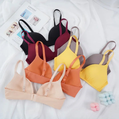 Seamless Bras for Women Push Up Bras No Wire Brassiere A B Cup Underwear Sexy Bralette Three Quarters(3/4 Cup)  Lingerie 2027