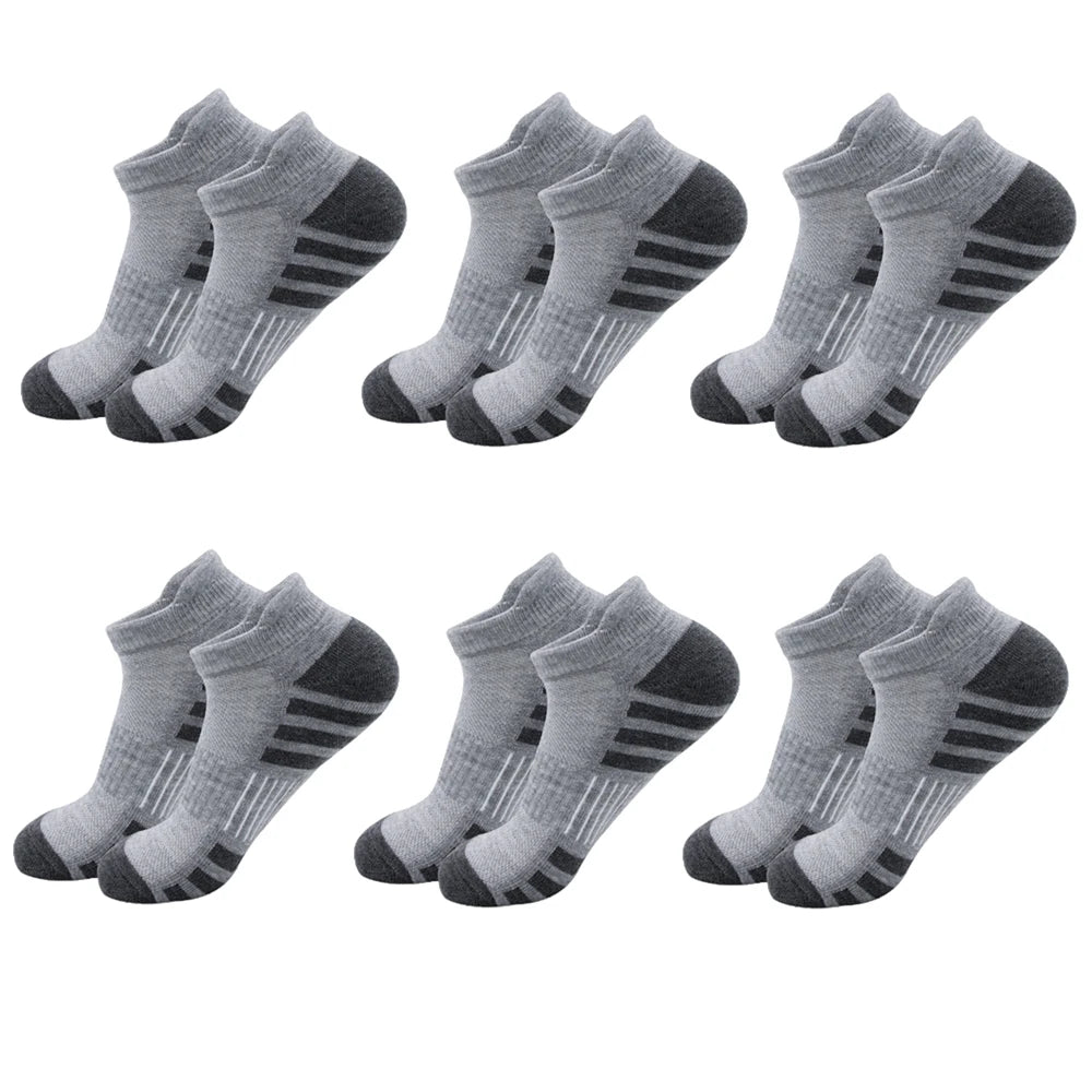 6/24 Pairs Cushioned Breathable Ankle Athletic Running Socks Low Cut Sports Tab for Men And Women
