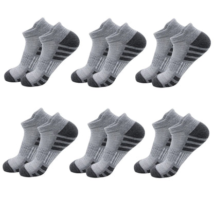 6/24 Pairs Cushioned Breathable Ankle Athletic Running Socks Low Cut Sports Tab for Men And Women