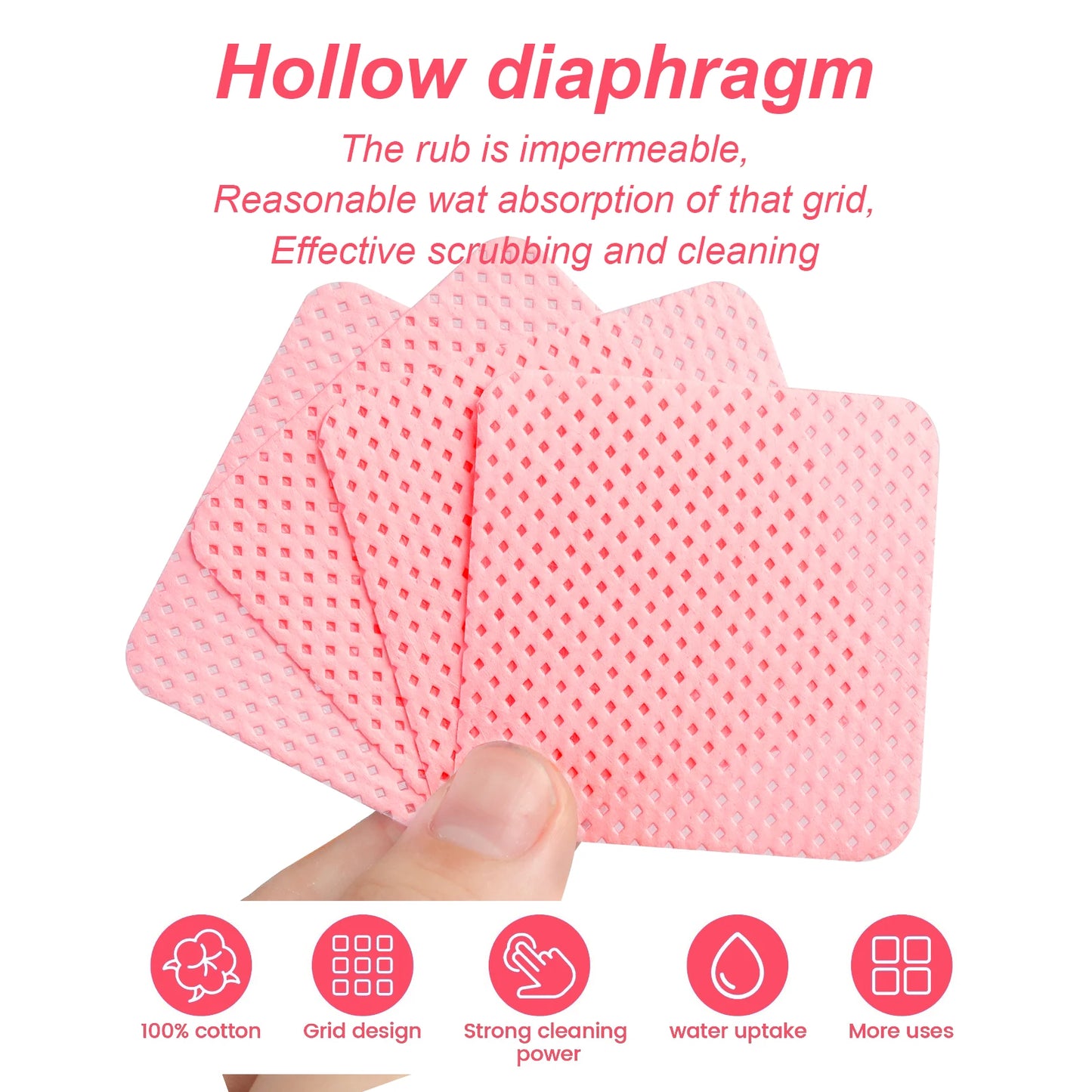 1080pcs Boxed Nail Art Lint-Free Eyelash Glue Wipes Paper Gel Polish Remover Clean Glue Cotton Pads Beauty Cleaning Tools