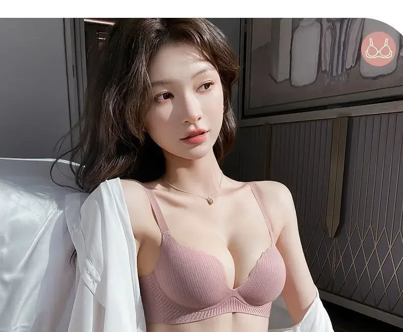 2026 New Push Up Bra for Small Chest  Ultra Thick 6CM Padded No Steel Ring Comfortable & Sexy Lift Lingerie for Flat Chest Women