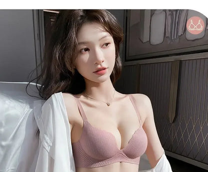 2026 New Push Up Bra for Small Chest  Ultra Thick 6CM Padded No Steel Ring Comfortable & Sexy Lift Lingerie for Flat Chest Women
