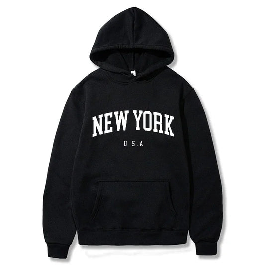 Mönstrad hoodie för herrar och damer