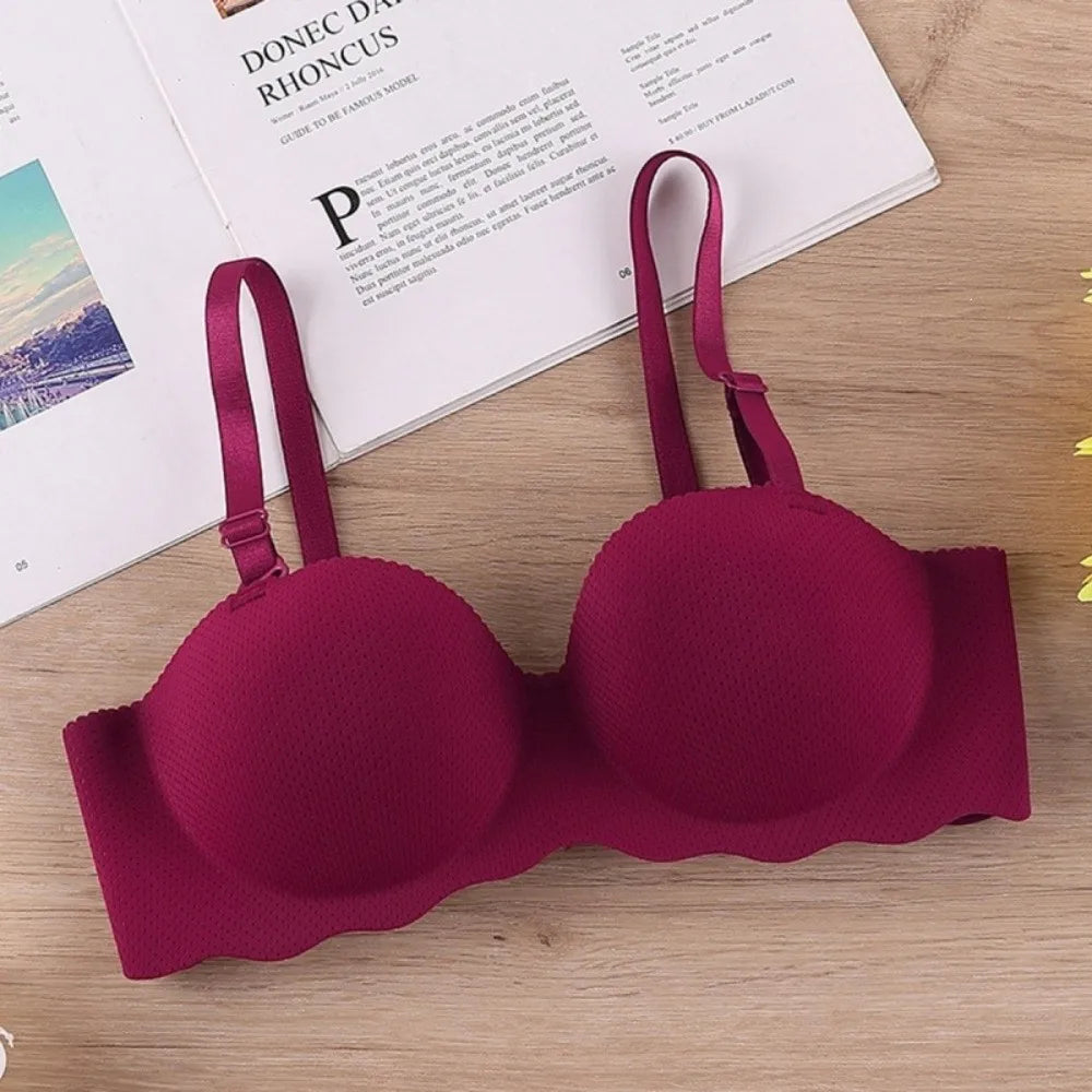 Sexy Comfort Seamless Bra Candy Color Adjustable Push Up Bras Anti-sagging Lifting Wireless Bra Women