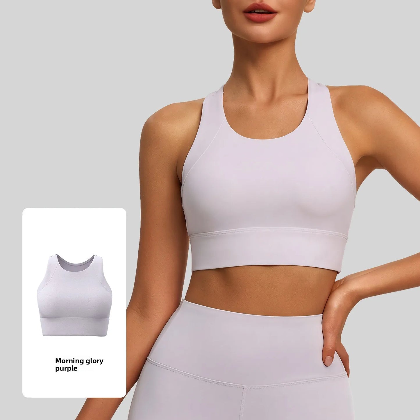Dam Sport-BH Yoga Linne – Halterneck Inbyggda Kuddar Högintensiv StötDämpning Tennis, 5 Färger S–XXL