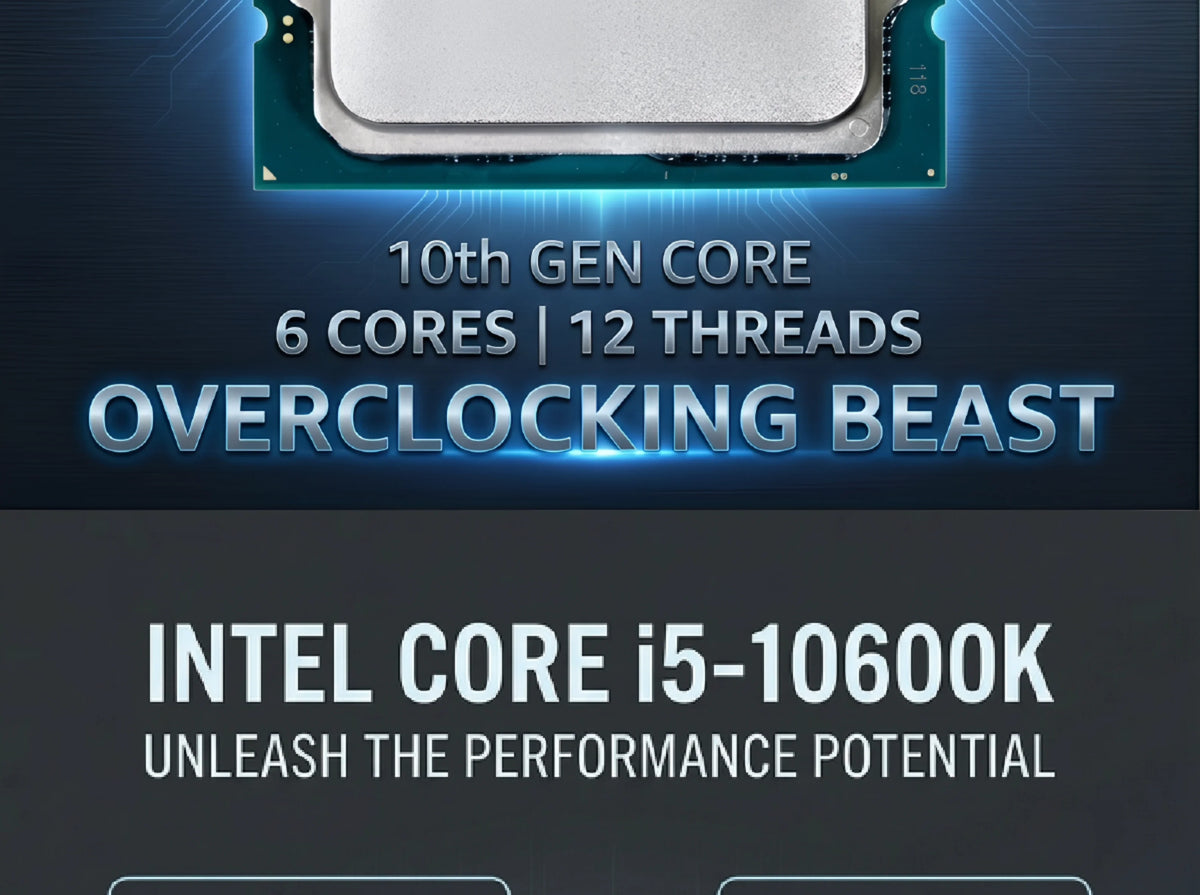 Intel Core i5 10600K Box CPU Processor i5 10th Gen Series 4.1GHz 6-Core 12-Thread L3 12MB 125W LGA 1200