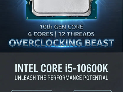 Intel Core i5 10600K Box CPU Processor i5 10th Gen Series 4.1GHz 6-Core 12-Thread L3 12MB 125W LGA 1200